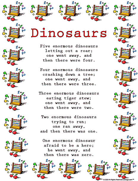 dig a dig a dinosaur song